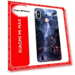 Чехол на Xiaomi Mi Max 3 / Сяоми Ми Макс 3 с принтом Одинокий самурай