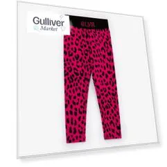 Леггинсы с рисунком розовые Gulliver (128)