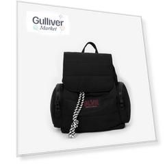 Рюкзак стеганый черный Gulliver (One size)