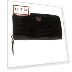 Портмоне из кожи аллигатора GG Marmont Gucci