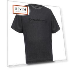Футболка из шерсти и хлопка Giorgio Armani