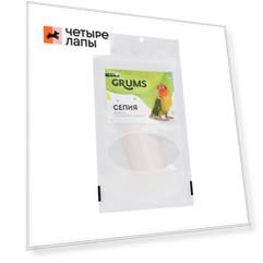 GRUMS Минеральная подкормка для птиц, грызунов и улиток Сепия, 8-10 см