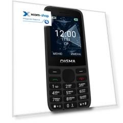 Мобильный телефон Digma A243 1888900 Linx 32Mb 32Mb черный моноблок 2Sim 2.4" 240x320 GSM900/1800 GSM1900
