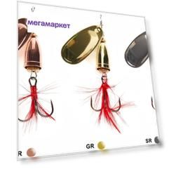 Вращающиеся блесны Lucky John BELL SPIN 05 013.0г, цвет C/G/S, 3шт LJBS05-002SET