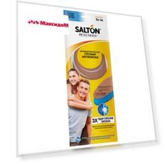 стельки SALTON Антизапах антибактериальные велюр латекс р-р 34-44