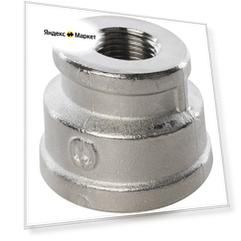 STOUT Муфта переходная ВВ 1 1/4" x 3/4" никелированная