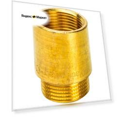 Удлинитель резьбовой STOUT - 3/4" длина 30 мм (ВР/НР, латунь без покрытия)