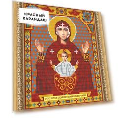 Набор Картина стразами "Икона Неупиваемая Чаша"