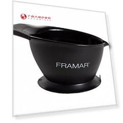 FRAMAR Миска для окрашивания, с основанием-присоской / SureGrip Suction Bowl Black 1 шт