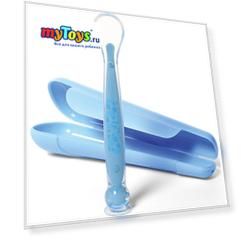 Ложечка для кормления BabyOno голубая