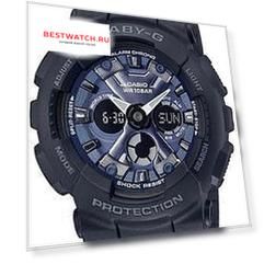 Японские наручные  женские часы Casio BA-130-1A2ER. Коллекция Baby-G