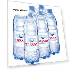 Природная питьевая вода TASSAY, 6 л (6 x 1 л), негазированная, ПЭТ
