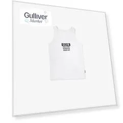 Майка с принтом белая для мальчика Gulliver (122-128)