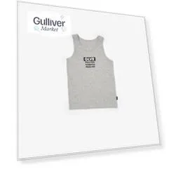 Майка меланжевая с принтом для мальчика Gulliver (98-104)