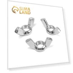 Гайка ЛОМ, барашковая, DIN315, оцинкованная, М8, 5 кг