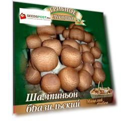 Семена Гавриш Гриб Шампиньон Бразильский на зерновом субстрате, 15 мл