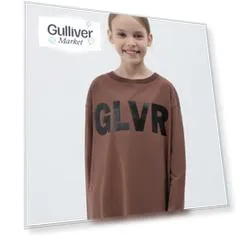 Футболка оверсайз с декором Gulliver (140)