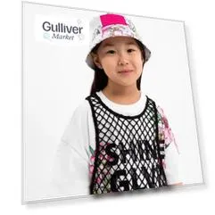 Панама хлопковая с крупным цветочным рисунком Gulliver (54)