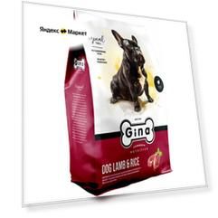 GINA ADULT DOG LAMB & RICE для взрослых собак с чувствительным пищеварением с ягненком и рисом 01616 (3 кг)