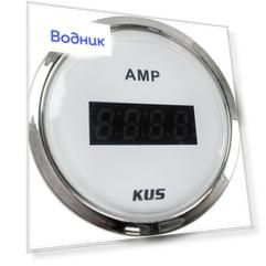 Амперметр цифровой -/+50 А, белый циферблат, нержавеющий ободок, д. 52 мм KY26101_sale