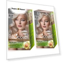 Studio Professional Essem Hair Крем-краска для волос Biocolor 90.102 Платиновый блондин 115мл, 2шт