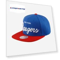 Бейсболка с прямым козырьком MITCHELL NESS 6HSSSH22086-NYABLUE New York Rangers NHL (синий), Синий
