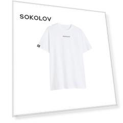 Футболка белая SOKOLOV 50 SOKOLOV
