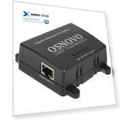 Сплиттер PoE OSNOVO PoE Splitter/G2 PoE- стандарта IEEE 802.3af/at. Поддержка Gigabit Ethernet. Предназначен для питания оконечных сетевых устройств,