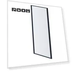 AQ ARI PI 10020BL Душевая дверь, распашная 1000x2000 профиль черный, стекло прозрачное