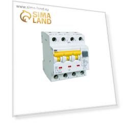 Дифф. автомат IEK, 3п+N, 4 мод., C 25 А, 30 мА, тип A, 6 кА, АВДТ-34, MAD22-6-025-C-30