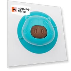 Petmax Игрушка для собак Свинка с лизунцом, 6х7,7х7,7 см