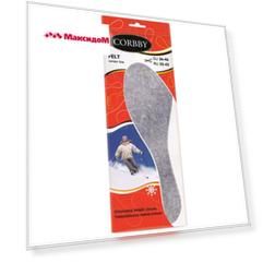 стельки CORBBY Felt зимние мягкий войлок безразмерные