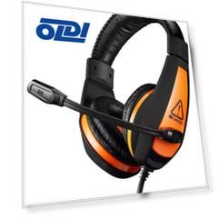 CANYON Gaming headset 3.5mm jack with adjustable microphone and volume control, with 2in1 3.5mm adapter, cable 2M, Black, 0.23kg