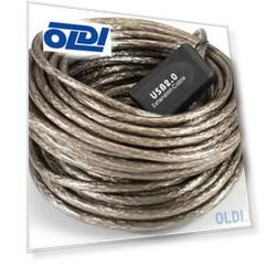 Удлинитель активный USB2.0-repeater ExeGate EX-UAE-AMAF-15.0 (Am/Af, 15м)