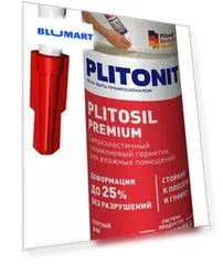 Герметик силиконовый «Plitonit» PlitoSil Premium кремовый