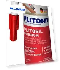 Герметик силиконовый «Plitonit» PlitoSil Premium серый