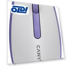 Canyon Wired  optical mouse with 3 buttons, DPI 1000, with 1.5M USB cable,White lavender, 65*115*40mm, 0.1kg