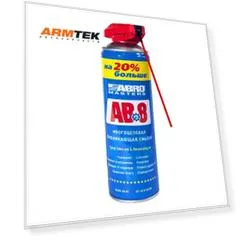 Смазка аэрозольная ABRO AB-8-540-RW проникающая универсальная 0.54 л