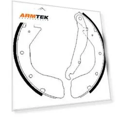 0 986 487 263 4307.00=318 100-SX=361576B !колодки барабанные\Opel Astra F 91-98/Corsa A-C 91-03