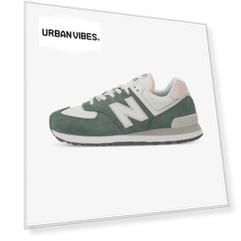 Женские кроссовки New Balance 574, Зеленый