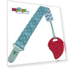 Прорезыватель на держателе Roxy-kids, мятный