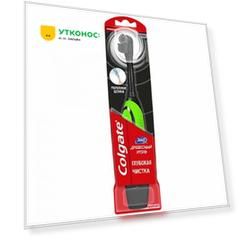 Электрическая зубная щетка Colgate 360 Древесный Уголь питаемая от батарей зеленая мягкая