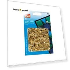 Набор булавок Prym 071380 английские, изогнутые 38 мм, золотистый, 114 г