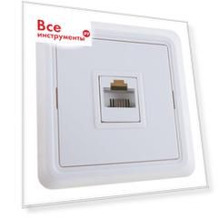 Одноместная телефонная розетка IEK ОКТАВА ETO10-K01-DC