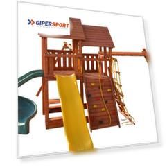 Игровая площадка Playgarden SkyFort стандарт со спиральной и прямой горкой с волной