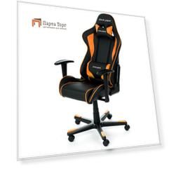 Игровое кресло DXRacer F-серия OH/FE08 Оранжево/черный Черный
