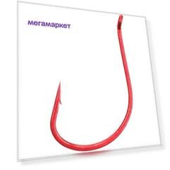 Одинарные крючки Mikado Chod Hook классические №6 R, с колечком, прямое острие, с бородкой