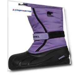 Сапоги утепленные для девочек Sorel Youth Flurry, размер 33