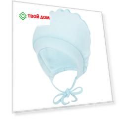 Чепчик Lucky Child Ажур голубой