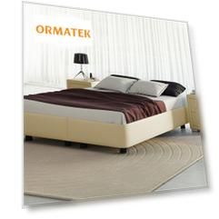 Мягкая Кровать Орматек Rocky Base Set (Экокожа Кремовый) 200x190